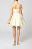 Cinderella Sleeveless Backless Organza Mini Flower Homecoming Dresses
