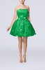 Cinderella Sleeveless Backless Organza Mini Flower Homecoming Dresses