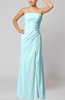 Elegant Sheath Sleeveless Zip up Floor Length Bridesmaid Dresses