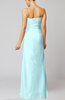 Elegant Sheath Sleeveless Zip up Floor Length Bridesmaid Dresses
