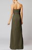 Elegant Sheath Sleeveless Zip up Floor Length Bridesmaid Dresses