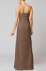 Elegant Sheath Sleeveless Zip up Floor Length Bridesmaid Dresses