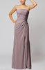 Elegant Sheath Sleeveless Zip up Floor Length Bridesmaid Dresses