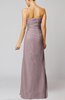 Elegant Sheath Sleeveless Zip up Floor Length Bridesmaid Dresses