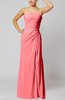 Elegant Sheath Sleeveless Zip up Floor Length Bridesmaid Dresses