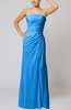 Elegant Sheath Sleeveless Zip up Floor Length Bridesmaid Dresses