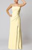 Elegant Sheath Sleeveless Zip up Floor Length Bridesmaid Dresses