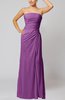 Elegant Sheath Sleeveless Zip up Floor Length Bridesmaid Dresses