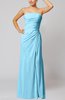 Elegant Sheath Sleeveless Zip up Floor Length Bridesmaid Dresses