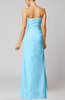 Elegant Sheath Sleeveless Zip up Floor Length Bridesmaid Dresses