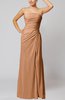 Elegant Sheath Sleeveless Zip up Floor Length Bridesmaid Dresses