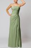 Elegant Sheath Sleeveless Zip up Floor Length Bridesmaid Dresses