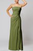 Elegant Sheath Sleeveless Zip up Floor Length Bridesmaid Dresses