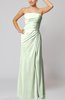 Elegant Sheath Sleeveless Zip up Floor Length Bridesmaid Dresses