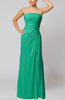 Elegant Sheath Sleeveless Zip up Floor Length Bridesmaid Dresses