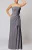 Elegant Sheath Sleeveless Zip up Floor Length Bridesmaid Dresses