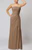 Elegant Sheath Sleeveless Zip up Floor Length Bridesmaid Dresses