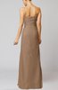 Elegant Sheath Sleeveless Zip up Floor Length Bridesmaid Dresses