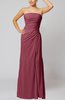 Elegant Sheath Sleeveless Zip up Floor Length Bridesmaid Dresses
