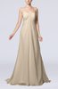 Elegant Destination Empire Sleeveless Backless Chiffon Sweep Train Bridal Gowns