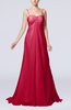 Elegant Destination Empire Sleeveless Backless Chiffon Sweep Train Bridal Gowns
