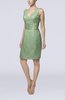 Casual V-neck Sleeveless Backless Knee Length Bridesmaid Dresses