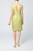 Casual V-neck Sleeveless Backless Knee Length Bridesmaid Dresses