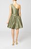 Plain A-line Zipper Taffeta Mini Pleated Prom Dresses
