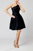 Plain A-line Zipper Taffeta Mini Pleated Prom Dresses