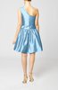 Plain A-line Zipper Taffeta Mini Pleated Prom Dresses