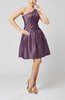 Plain A-line Zipper Taffeta Mini Pleated Prom Dresses