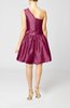 Plain A-line Zipper Taffeta Mini Pleated Prom Dresses