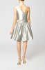 Plain A-line Zipper Taffeta Mini Pleated Prom Dresses