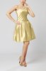 Plain A-line Zipper Taffeta Mini Pleated Prom Dresses