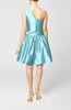 Plain A-line Zipper Taffeta Mini Pleated Prom Dresses