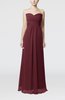 Simple Empire Sweetheart Zipper Ruching Bridesmaid Dresses