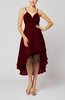 Modern A-line Sleeveless Zipper Chiffon Hi-Lo Party Dresses