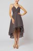 Modern A-line Sleeveless Zipper Chiffon Hi-Lo Party Dresses