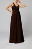 Elegant Empire Zipper Chiffon Floor Length Sequin Bridesmaid Dresses