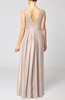 Simple V-neck Sleeveless Floor Length Ruching Evening Dresses