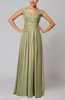 Simple V-neck Sleeveless Floor Length Ruching Evening Dresses