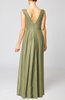 Simple V-neck Sleeveless Floor Length Ruching Evening Dresses