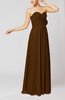 Simple Sheath Sweetheart Sleeveless Chiffon Floor Length Bridesmaid Dresses