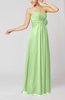 Simple Sheath Sweetheart Sleeveless Chiffon Floor Length Bridesmaid Dresses