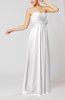 Simple Sheath Sweetheart Sleeveless Chiffon Floor Length Bridesmaid Dresses