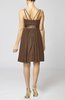 Plain A-line Spaghetti Chiffon Mini Sash Wedding Guest Dresses