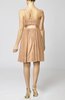 Plain A-line Spaghetti Chiffon Mini Sash Wedding Guest Dresses