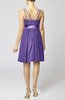 Plain A-line Spaghetti Chiffon Mini Sash Wedding Guest Dresses