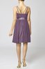 Plain A-line Spaghetti Chiffon Mini Sash Wedding Guest Dresses