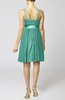 Plain A-line Spaghetti Chiffon Mini Sash Wedding Guest Dresses